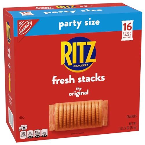 RITZ Fresh Stacks Crackers Party Size Travel Snacks 23.7 oz 16 Multi Snack Packs