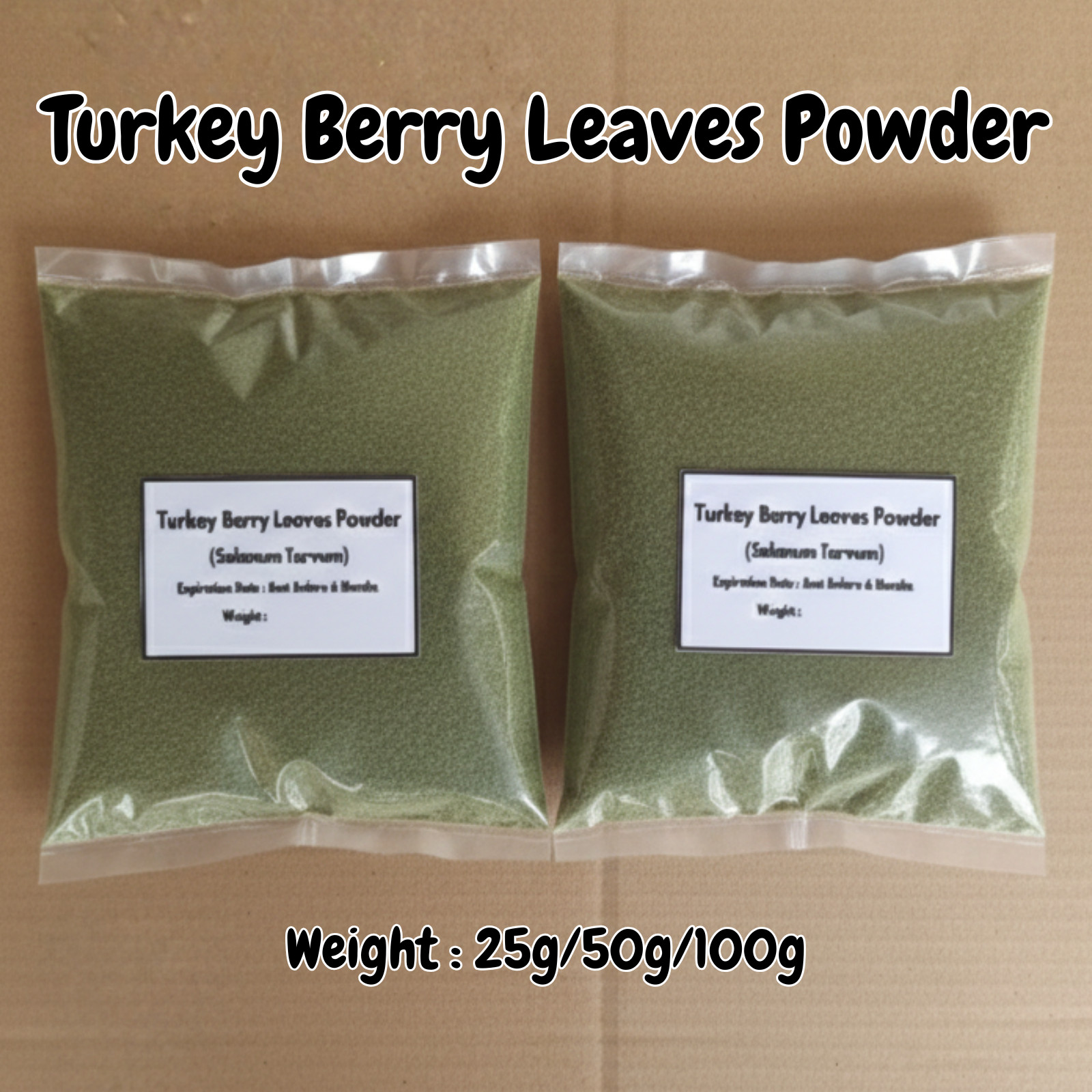Turkey Berry Leaves Powder Organic Solanum Torvum Natural Pure Leaf Powder