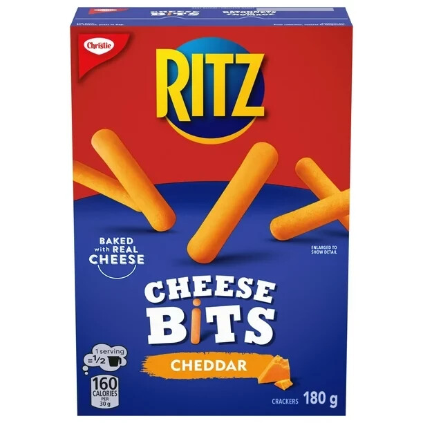 2 Boxes Of Christie Ritz Cheese Bits Crackers 180g Each From Canada