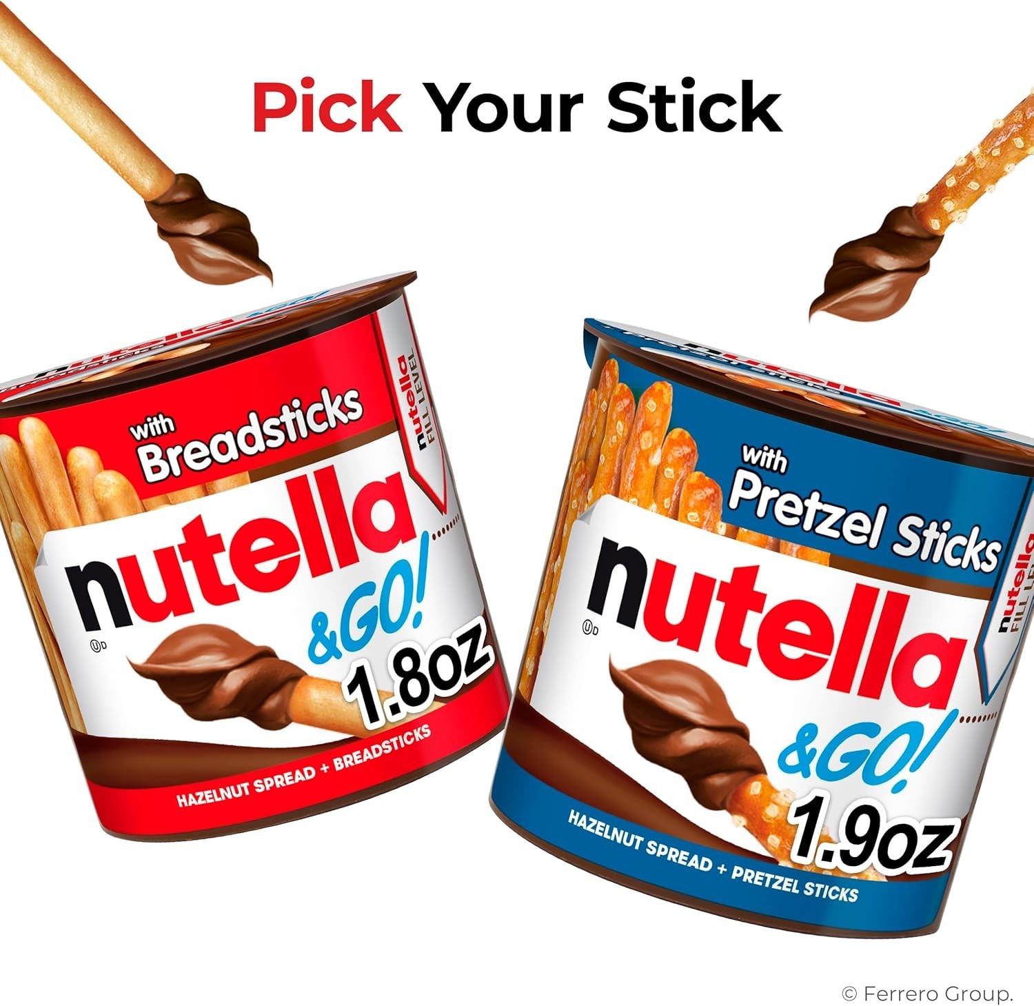 1.8 oz GO! Hazelnut Spread with Crispy Breadsticks – Perfect On-the-Go Snack