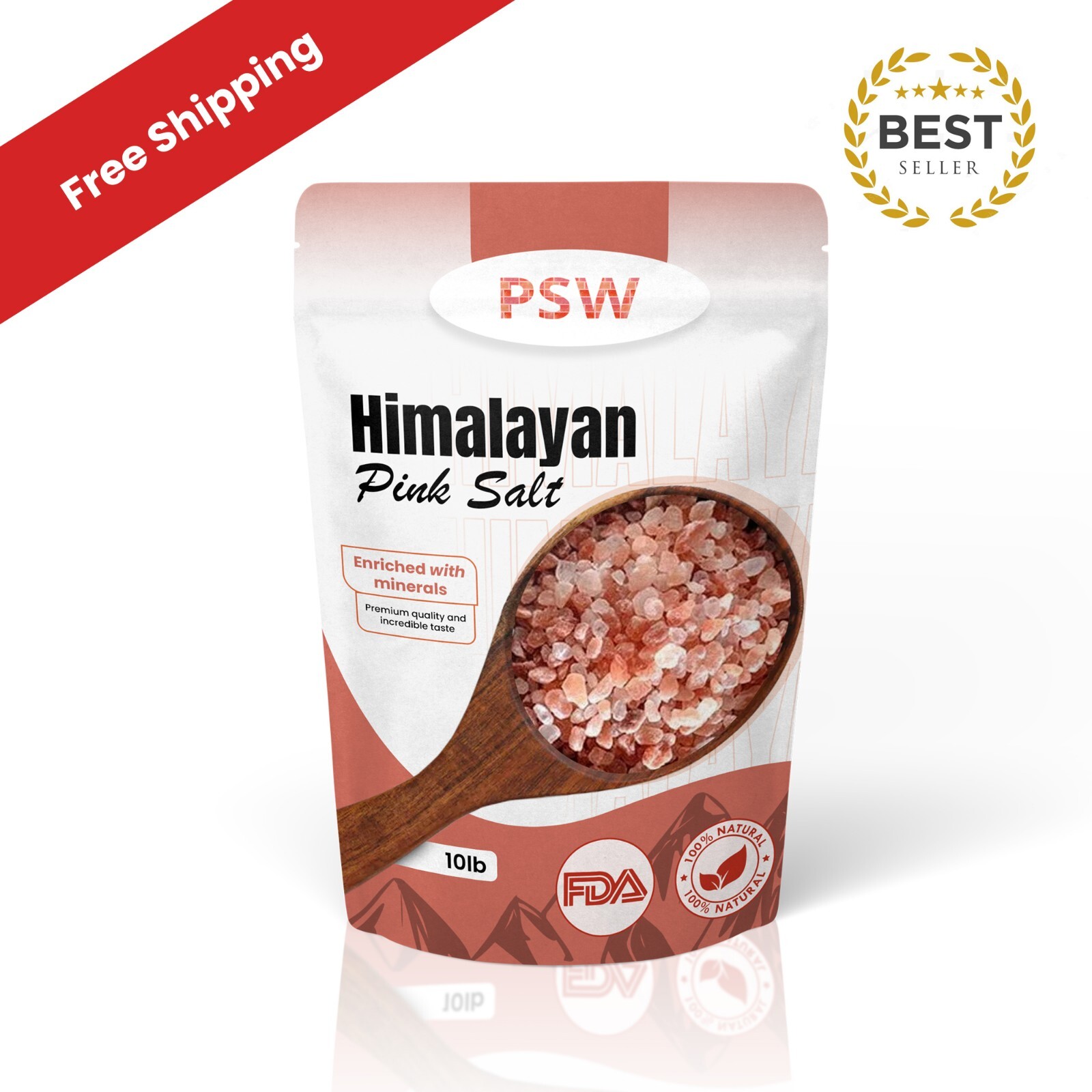 Himalayan Salt Coarse Grain 10 Lb Gourmet Edible Pink SEA AFFORDABLE