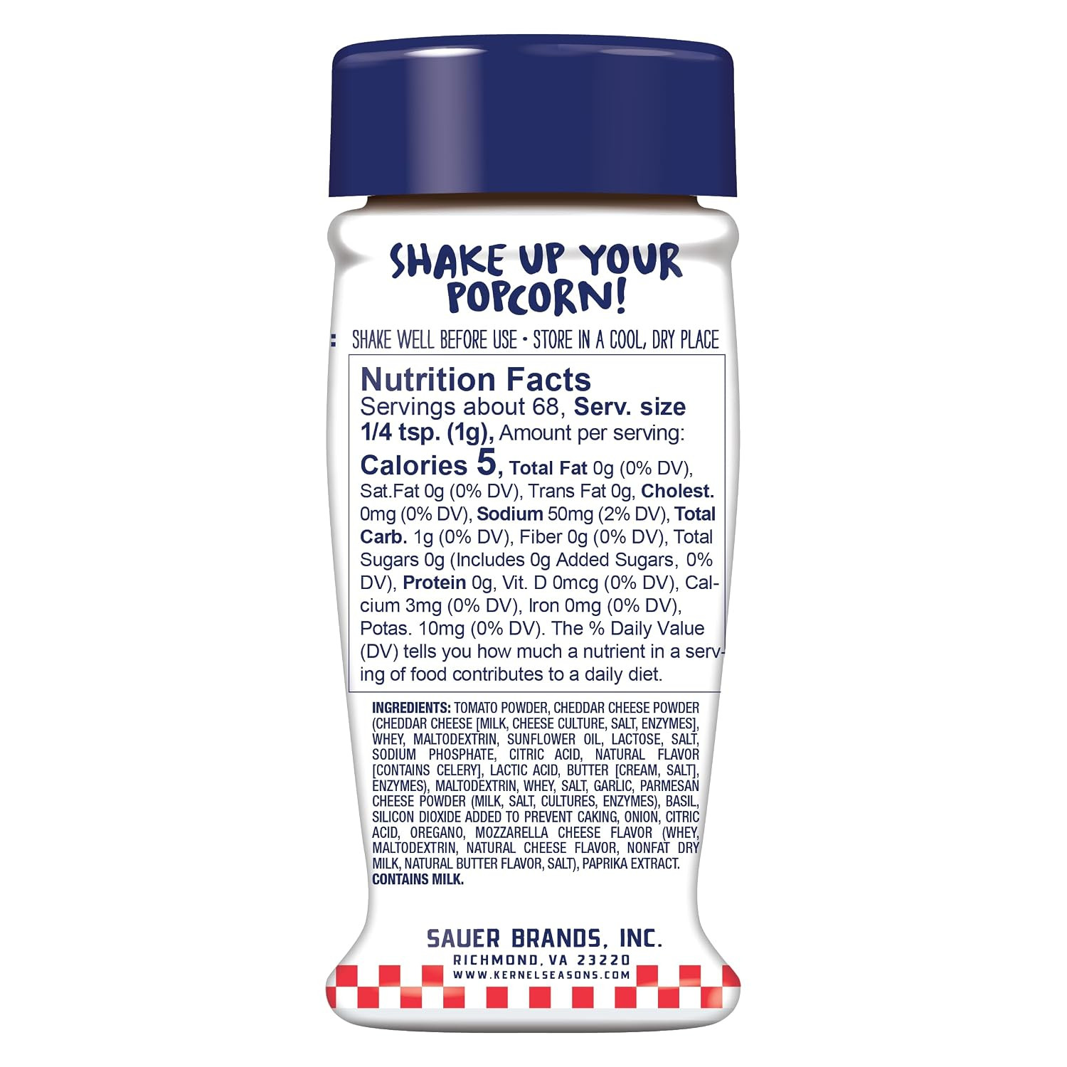 Pizza Popcorn Seasoning, 2.40 Ounce (Pack of 6)