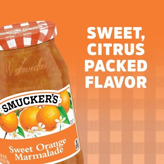 3 Pack Sweet Orange Marmalade Fruit Spread 18 oz Jars Citrus Breakfast Jam