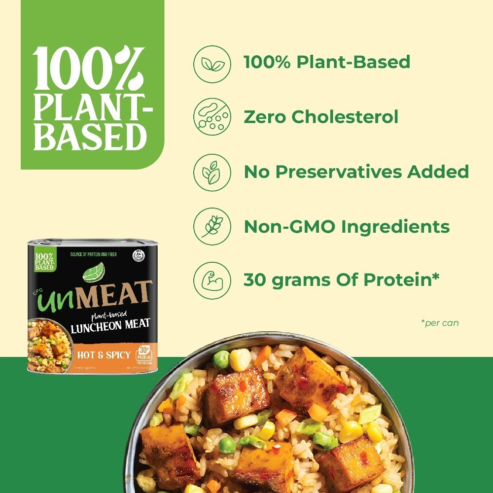 Plant-Based Vegan Luncheon Meat Hot Spicy Flavor Canned 11.6 oz 2 Pack