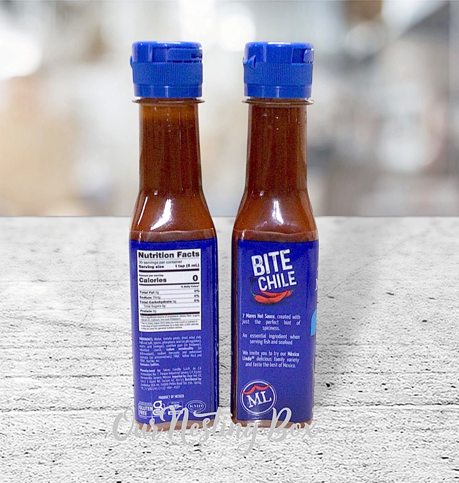 2 Mexico Lindo Salsa 7 Mares Seafood Hot Sauce Sugar Free