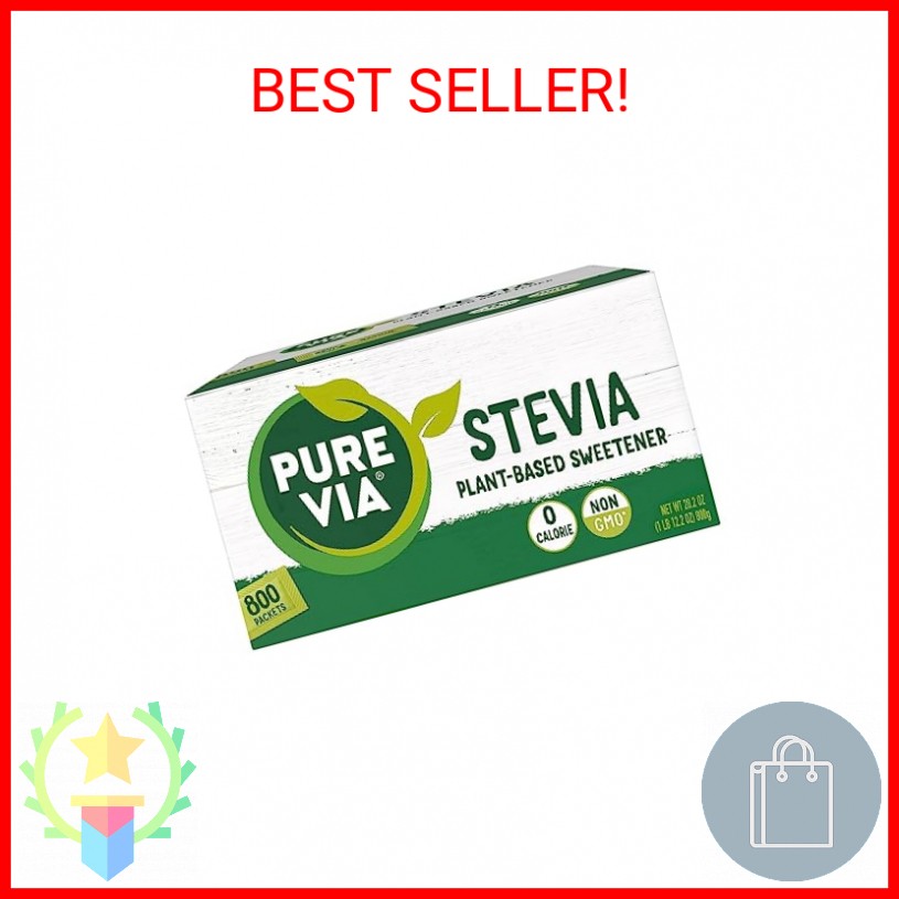 Pure Via Stevia Sweetener 28.2oz (800 packets)