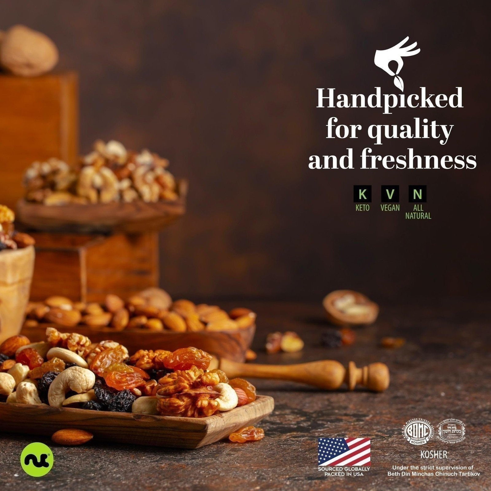 Premium Pecans, Raw Hard Shell, Resealable Bag, All Natural, Kosher, Bulk Nuts