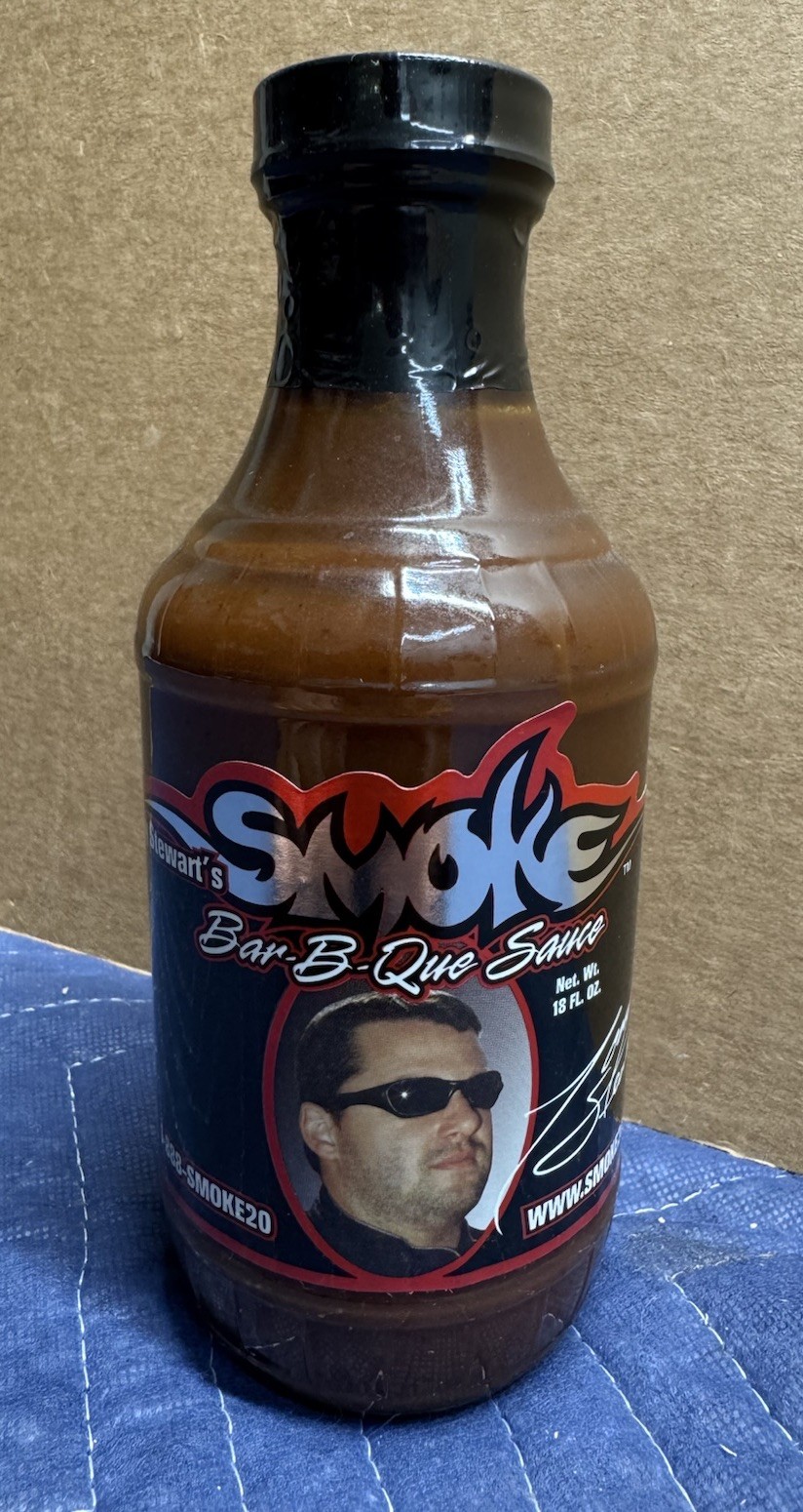 Tony Stewart Smoke Sealed Barbecue Sauce Bottle BBQ #20 Mid 2000’s Era Rare