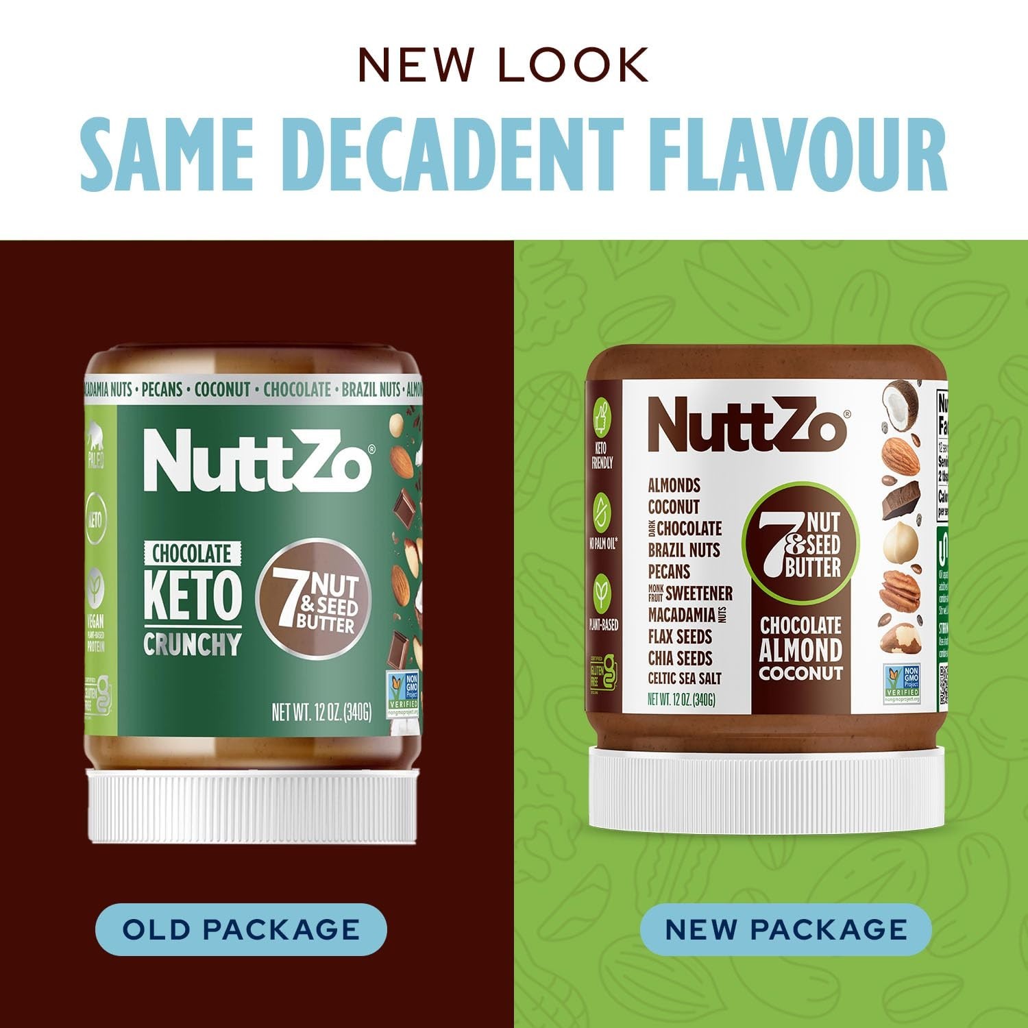 NuttZo 12 Ounce Nut Butter 7 Nuts Seeds Keto Friendly Healthy Snack Spread