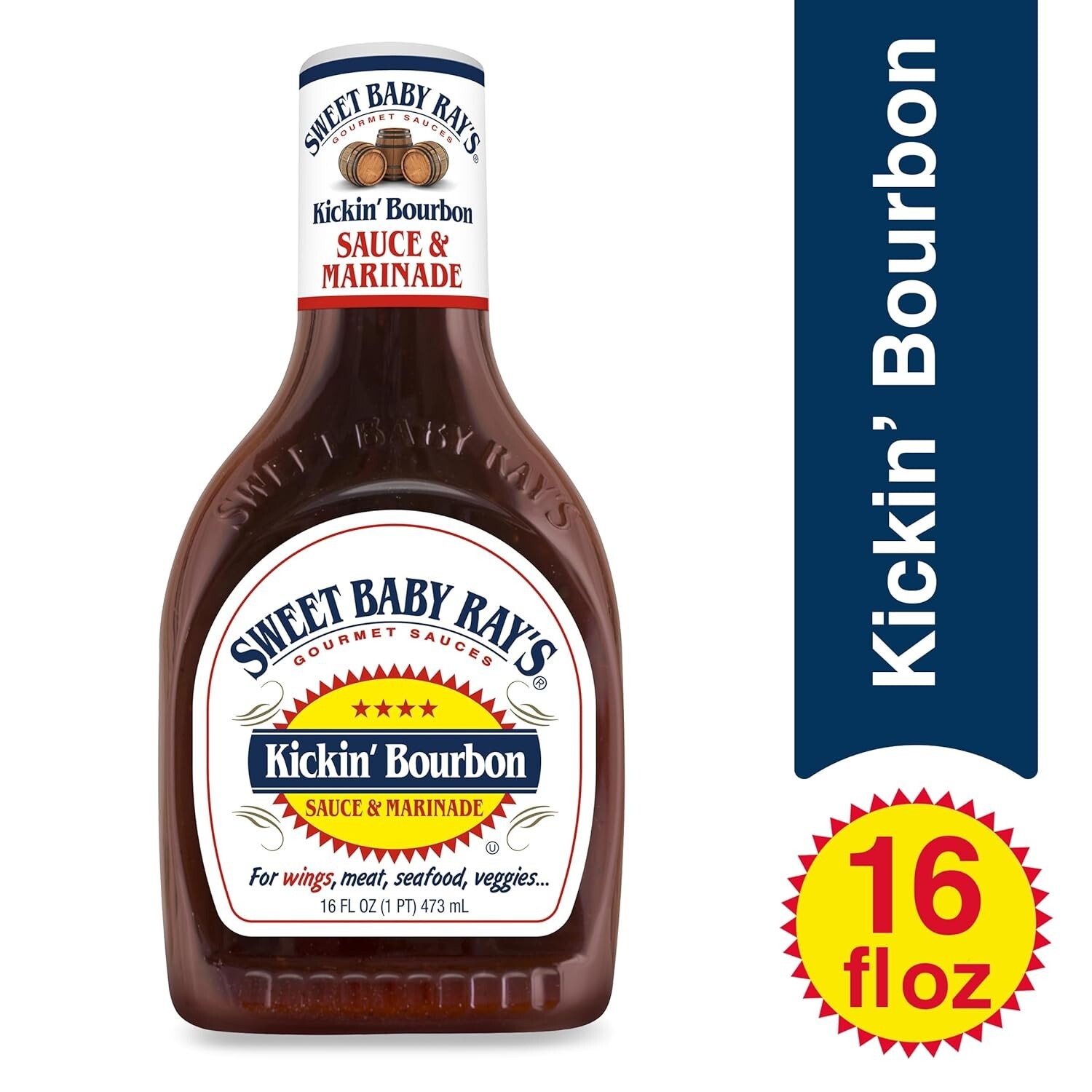 2-Pack Kickin’ Bourbon Sauce – Perfect for Wings, Pork & Grilling, 32 Oz Total