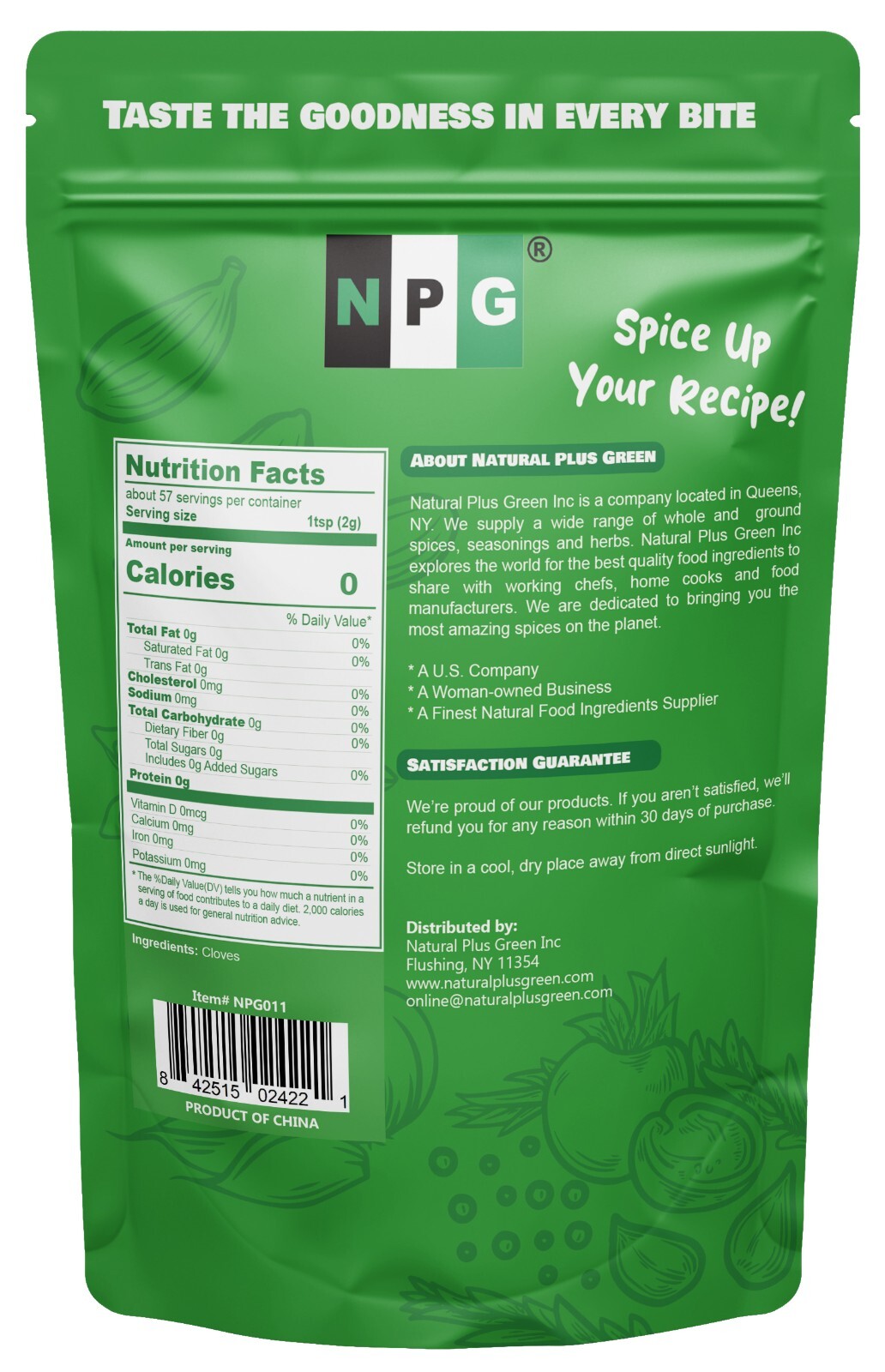 NPG Whole Clove Bud 4 Oz, Strong Aroma and Flavor Cloves Spice for Holiday
