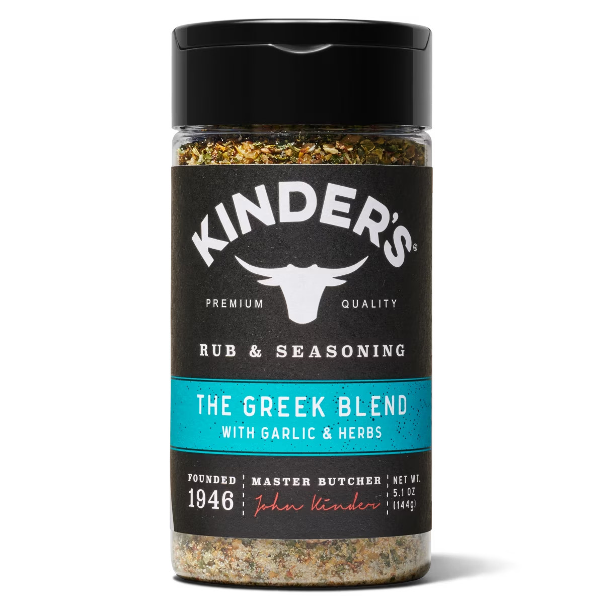 Kinder’s The Greek Blend BBQ Rub & Seasoning 5 oz Garlic Herb Grilling Spice