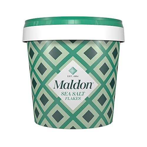 Maldon Salt Sea Salt Flakes 20 oz 570 g Resealable Tub Kosher Natural Handcra…
