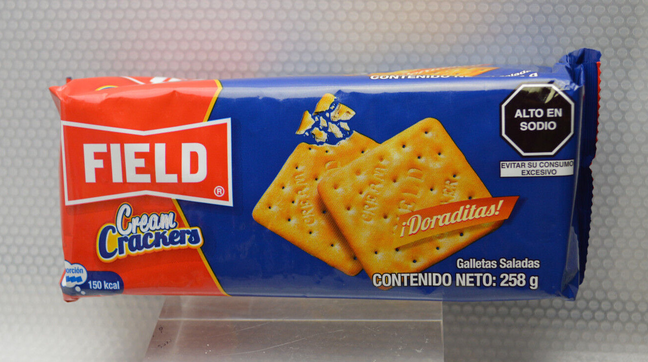 Field Cream Crackers 9.1oz. Galletas Saladas 258g Peruvian Cookies