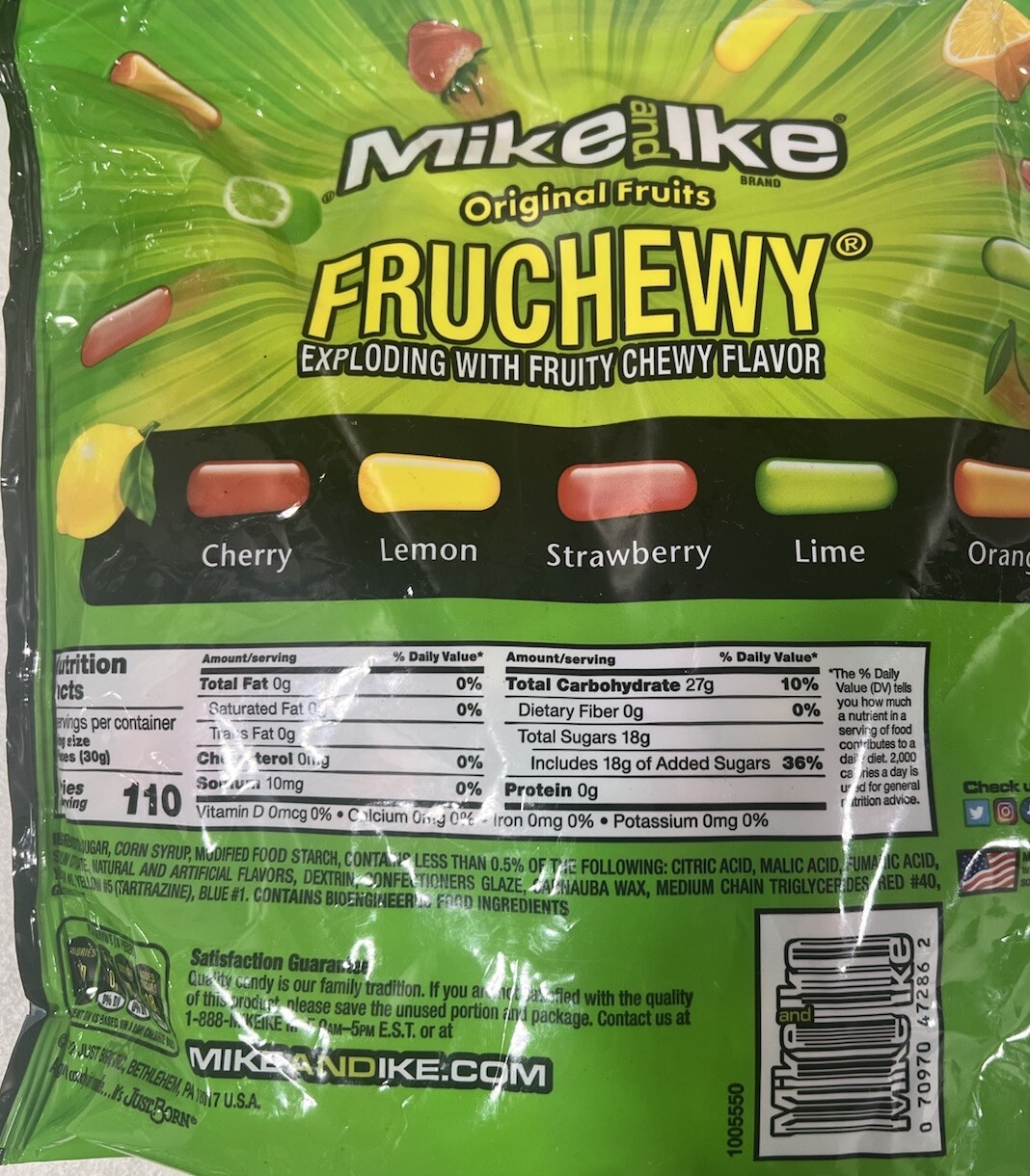 2- Mike and Ike Chewy Assorted Original Fruits (54 oz. Each) BB 3/2026