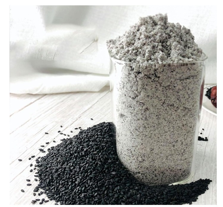 Sweet Garden Black Sesame Seeds Powder 12.36 oz Instant Cereal Snack Drink Vegan