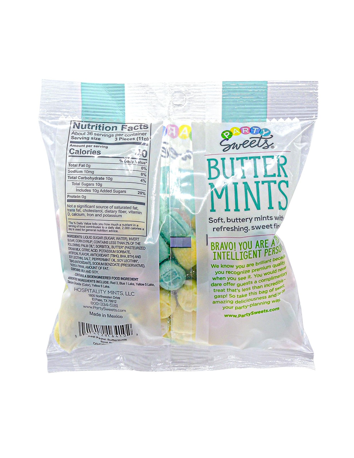 Party Sweets Assorted Pastel Buttermints, 14 14 Ounce (Pack of 1),