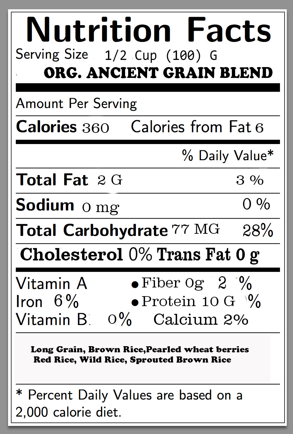 5 LB Grown Organic ANCIENT GRAIN BLEND Wild rice,Red, Brown RICE Bulk