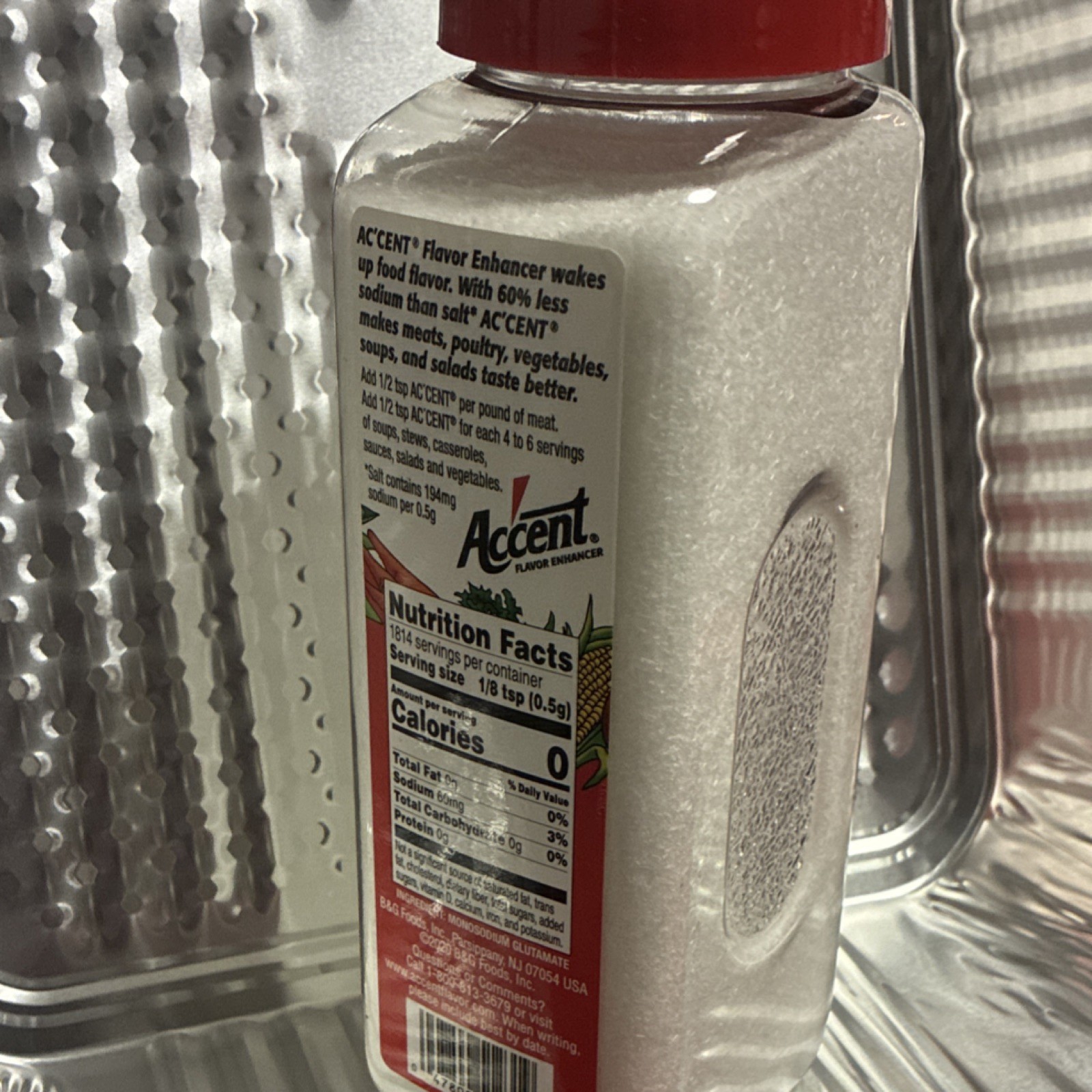 Accent Flavor Enhancer Seasoning 60% Less Sodium Than Salt 32 oz (2 lb)