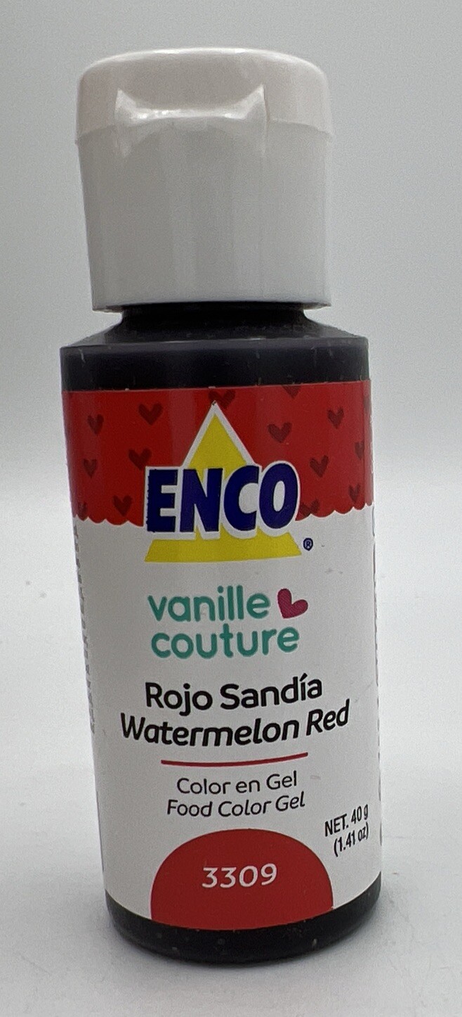 ENCO 30 Food Coloring Gel 1.41 oz each /40g Watermelon Sandia Red Color En Gel