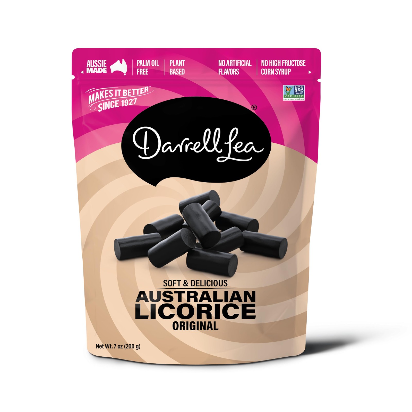 Pack Of 1 Soft 1 Black Australian Licorice Non-GMO No Palm Oil Plant