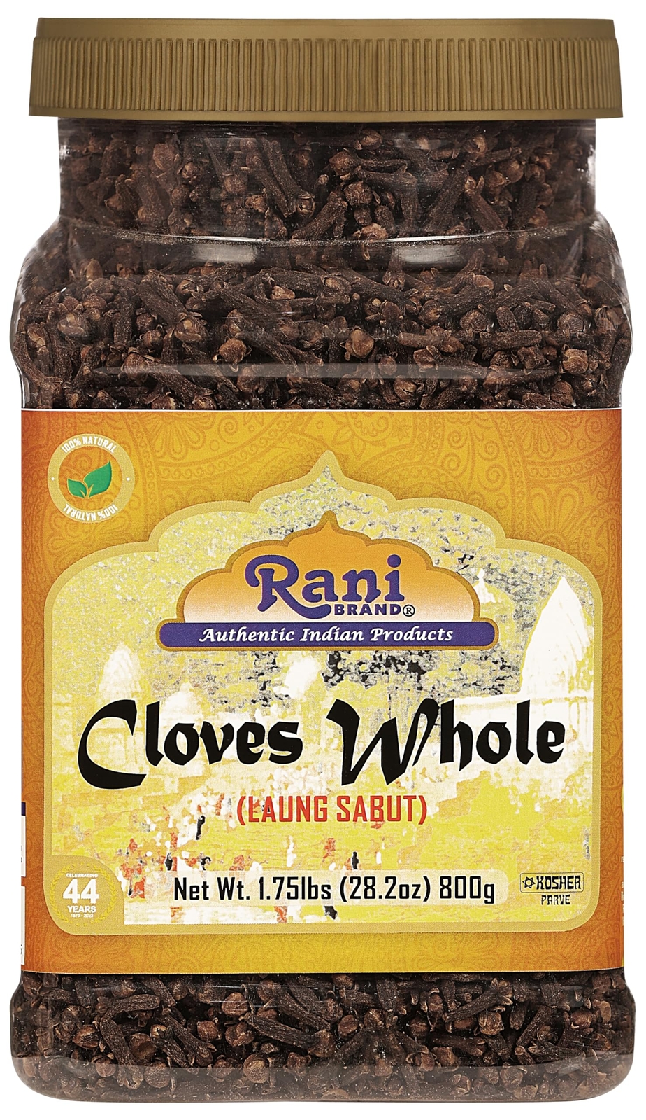 Rani Cloves Whole (Laung) 28oz (800g) Bulk PET Jar