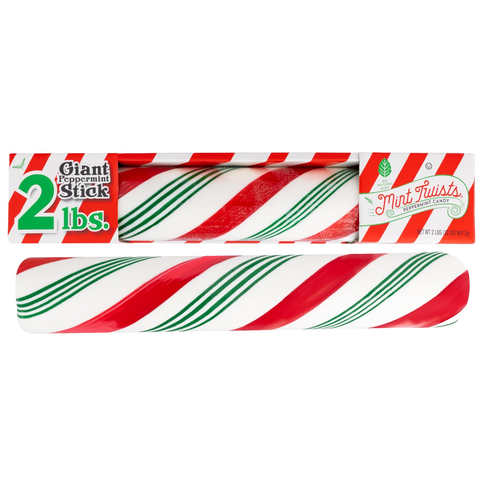 Mint Twists Giant Peppermint Stick Red and White 2 lb