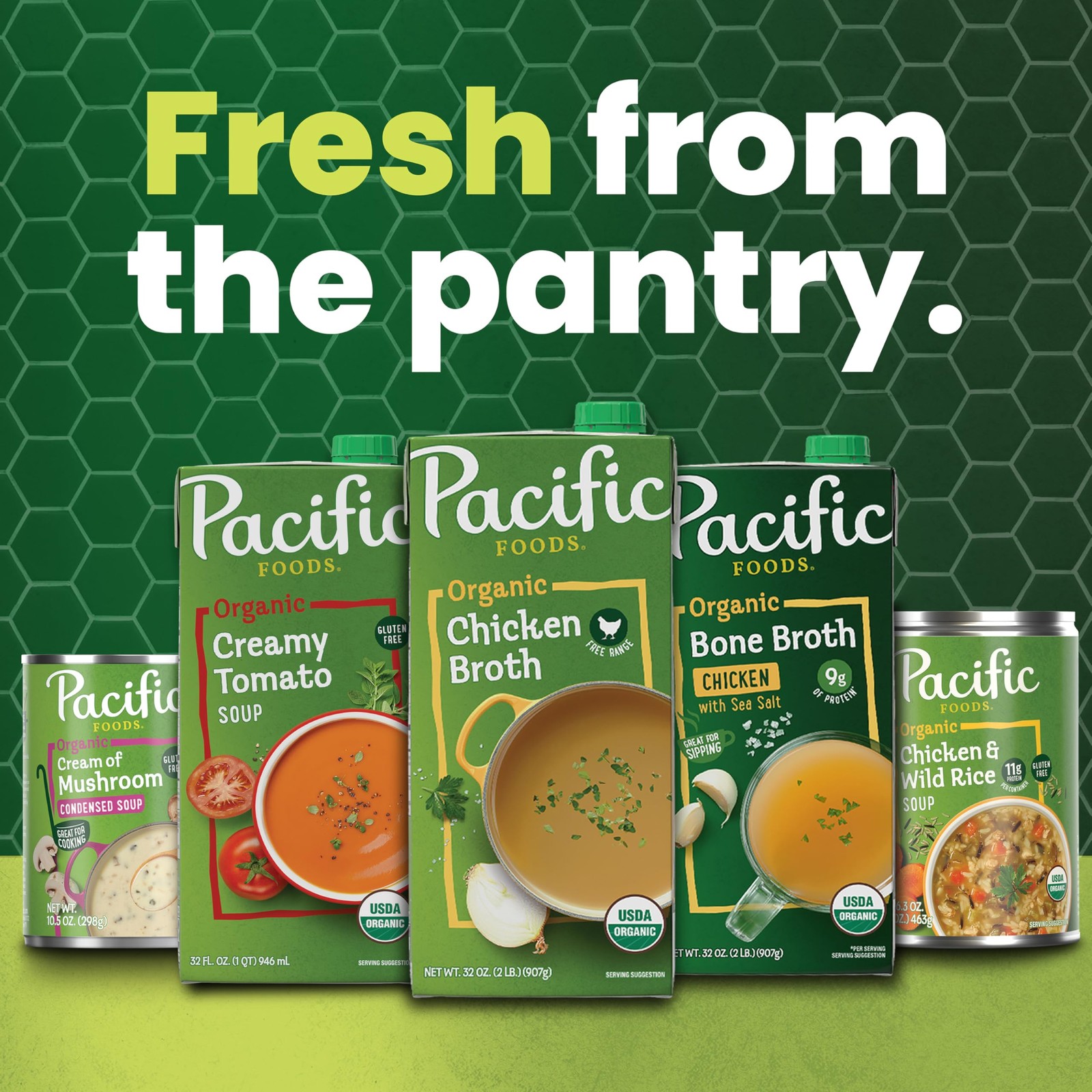 Pacific Natural, Organic Creamy Roasted Pepper & Tomato Soup 32 Fl Oz