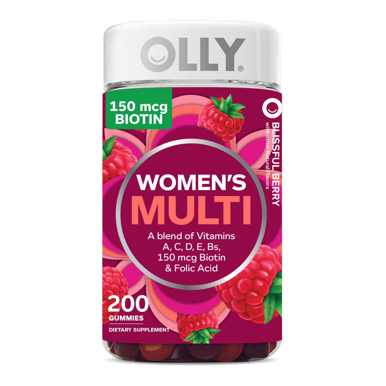 OLLY Women’s Health & Immune Support Multivitamin Gummies, 200 ct.