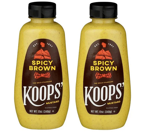 Koops Gluten Free Spicy Brown Deli Mustard 2 Pack