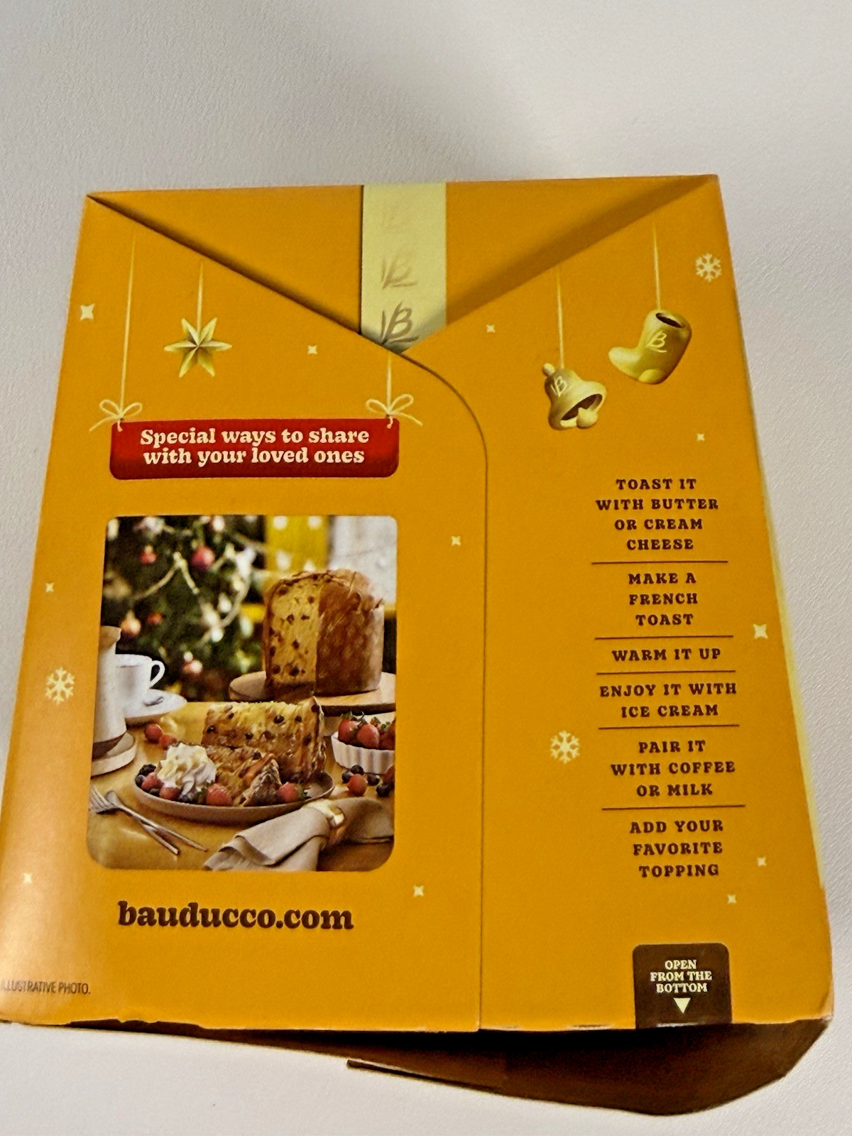 Bauducco Mini Panettone Chocolate Chips Italian Holiday Cake 2.8 oz Box Cake