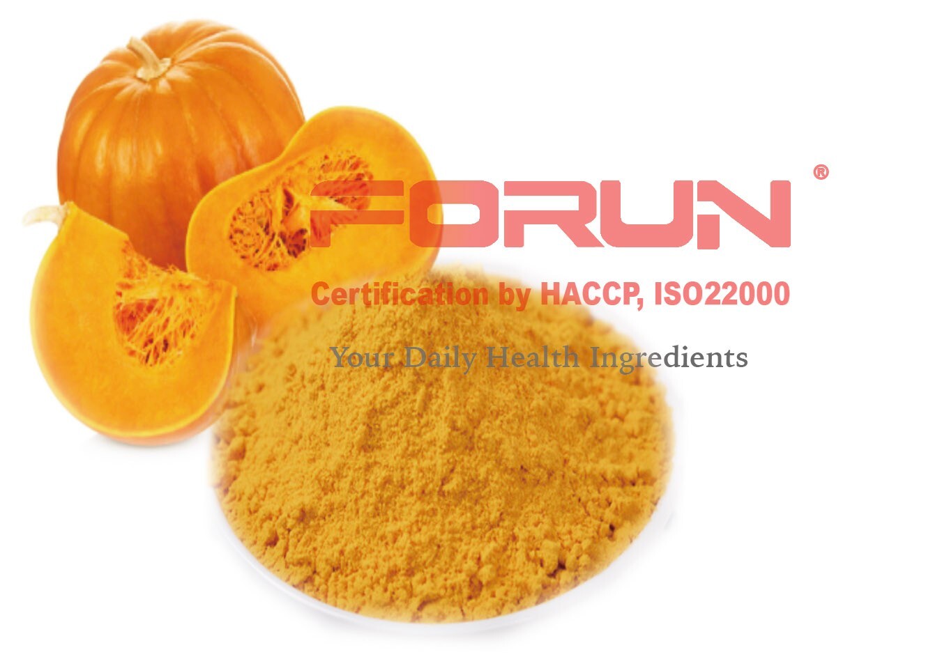 FORUN Top Grade Pumpkin Powder 2KG -100% Pure, Golden yellow colour