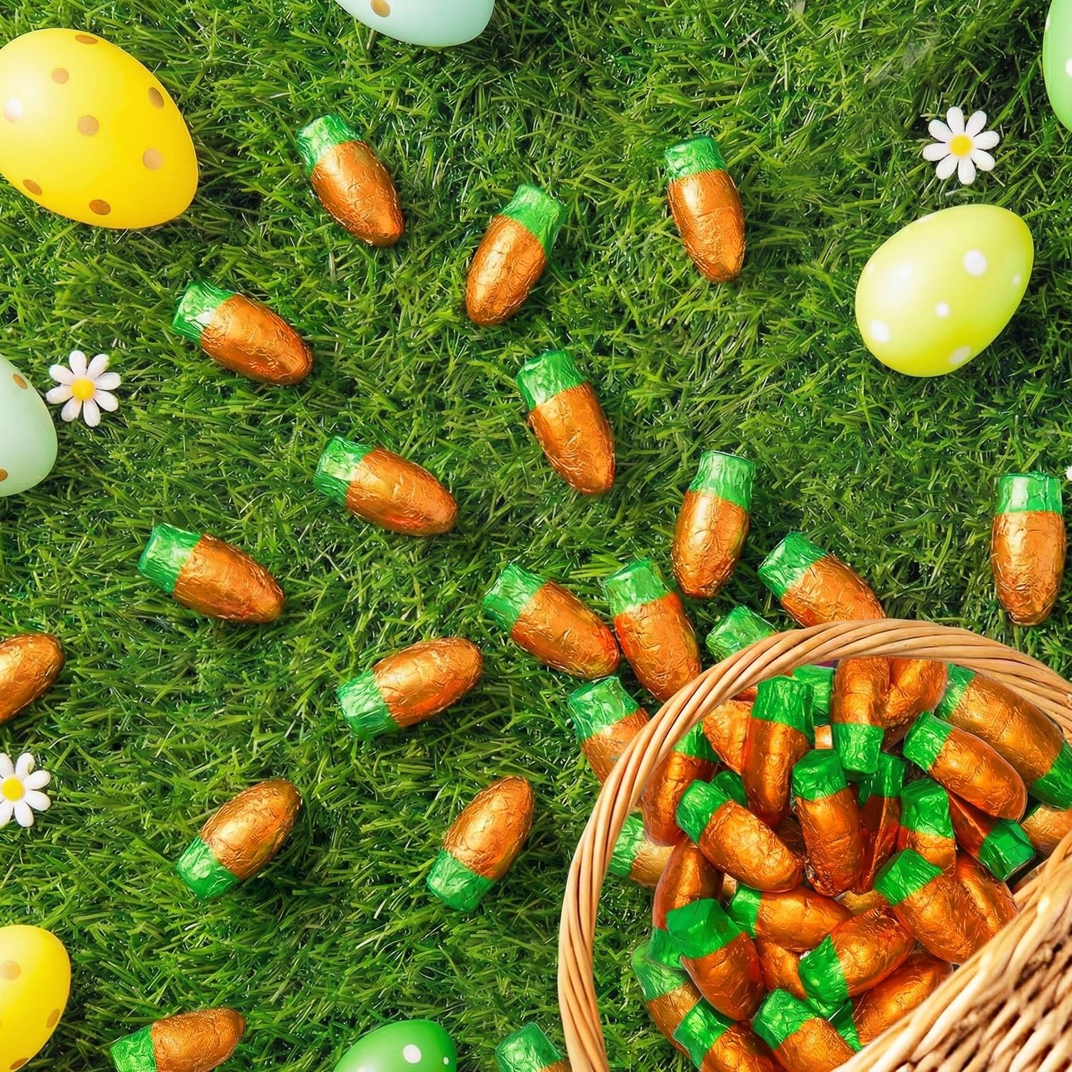Individually Wrapped Milk Chocolate Carrots – Perfect for Easter Celebrations