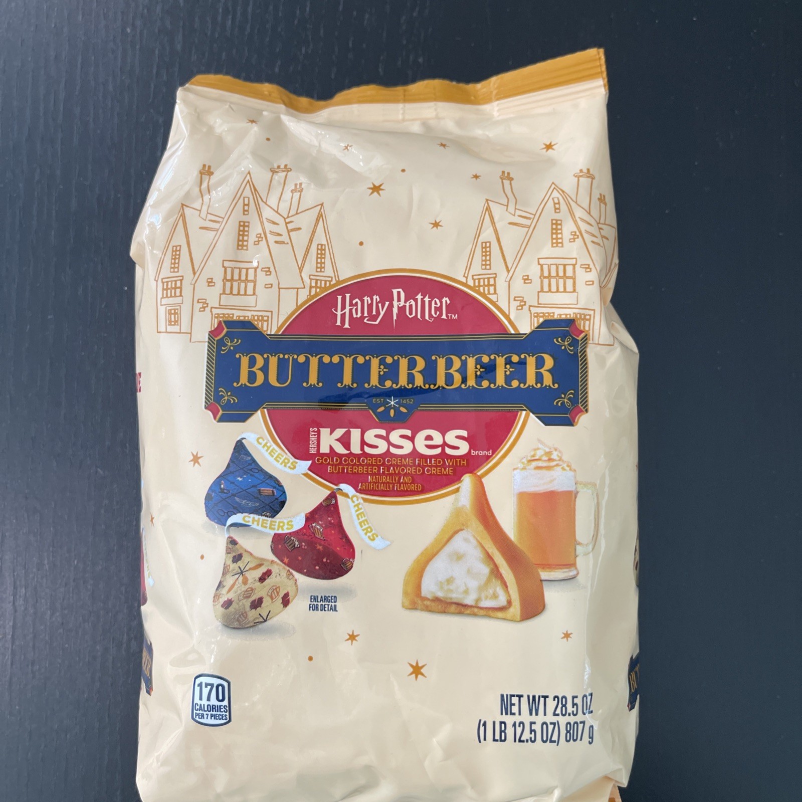 Hershey’s Kisses HARRY POTTER BUTTERBEER Chocolate 28.5 oz Bag (2 Pack)