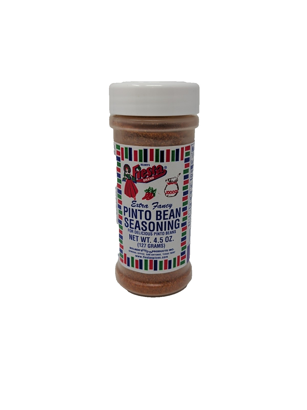 Bolner’s Fiesta Pinto Bean Seasoning 4.5 Ounce Plastic Shaker