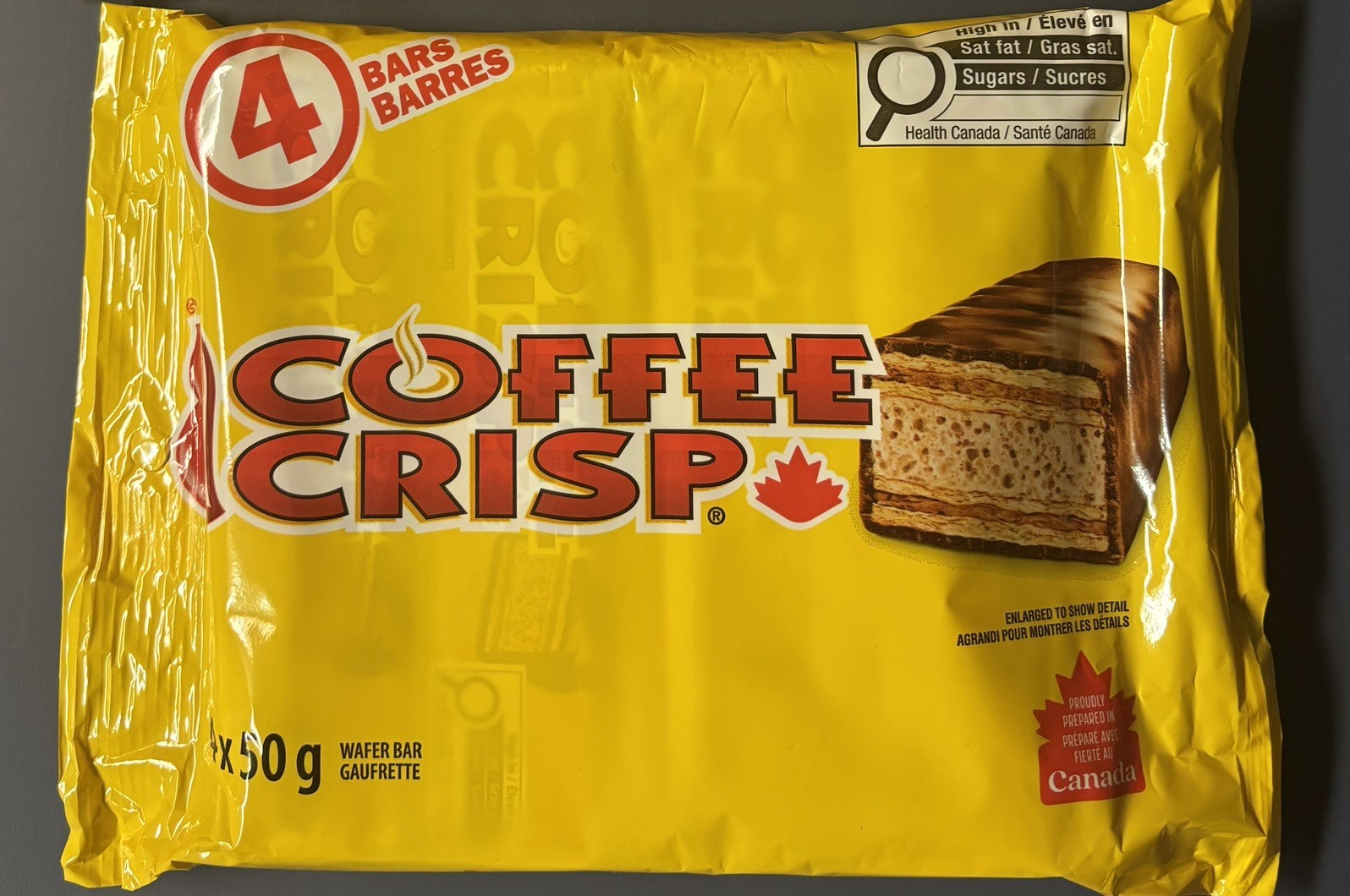 4 pack – Nestle Coffee Crisp Chocolate Bar, 50g (x 4)