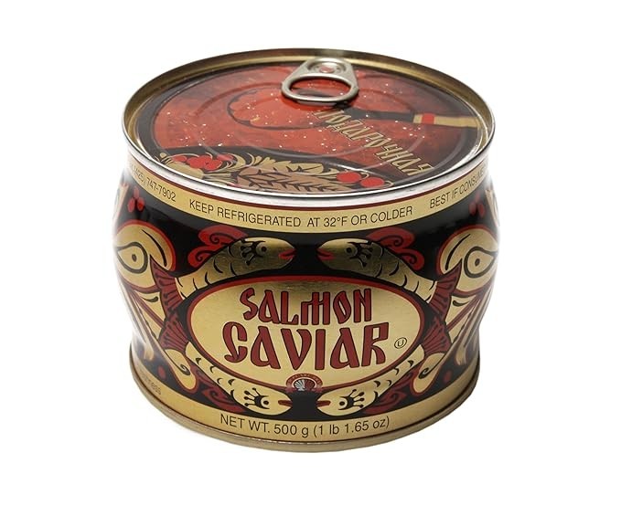 Podarochnaya Premium Salmon Red Caviar Can 500g /1 lb 1.65oz