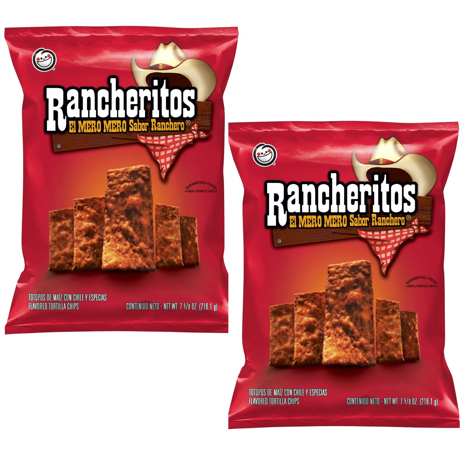 Rancheritos El Mero Mero Sabor Ranchero Flavored Tortilla Chips 7.625oz (2 Bags)
