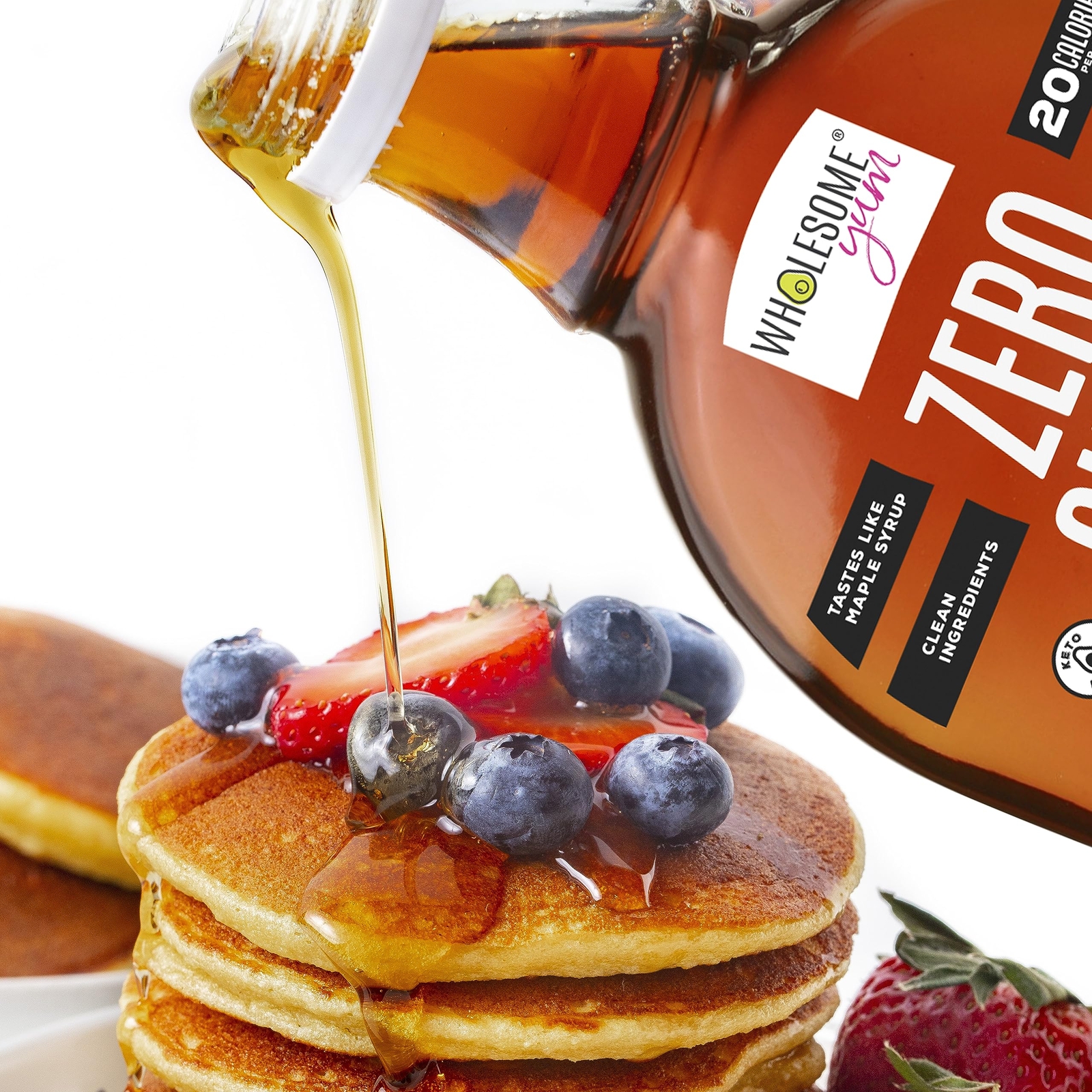 Wholesome Yum Zero Sugar Maple Syrup Keto Maple Syrup With Monk Fruit & Allul…