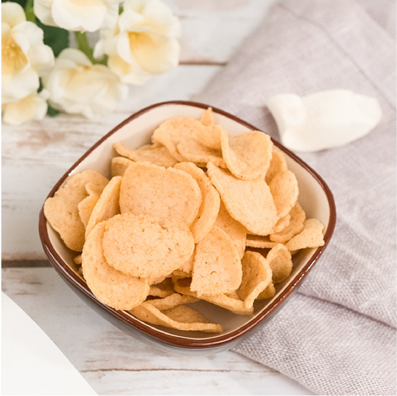 Finest Thai Gourmet Fried Crab Chips – Bánh Phồng Vị Cua – 100g-Made in Thailand