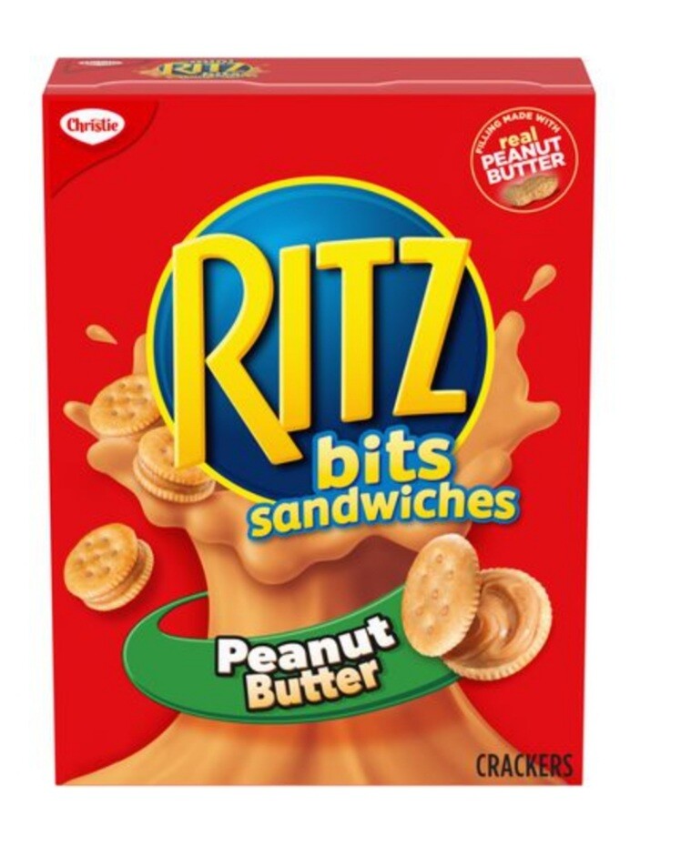 1 Box Christie Ritz Bits Sandwiches Peanut Butter 180g /6.3 oz Each