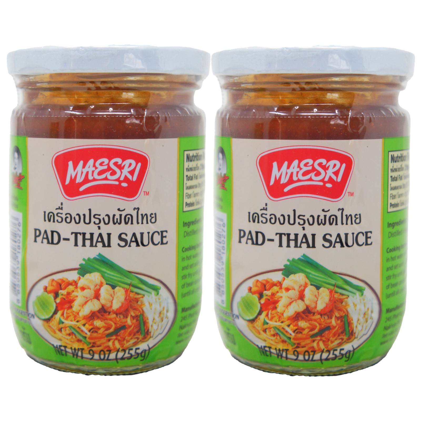 Maesri, Pad Thai Sauce, Authentic Thai, Stir Fry, Noodle, and Cooking Sauce