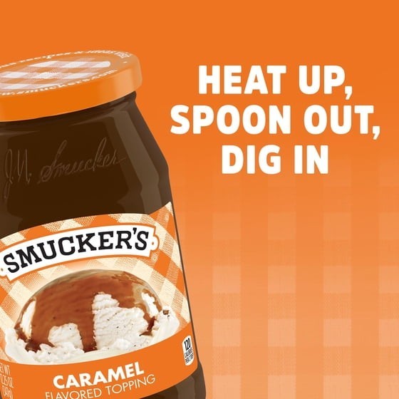 (3 Pack) Smucker’s Caramel Topping, 12.25 ozs, Versatile, For Snacks & Desserts