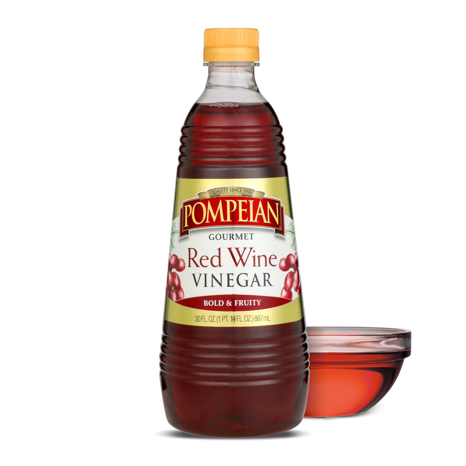 Gourmet Red Wine Vinegar 30 Fl Oz for Cooking Bold Fruity Flavor Salad Dressings
