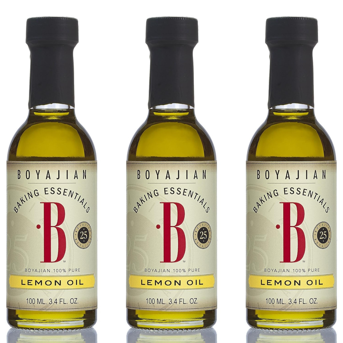 3 set- Boyajian Pure Lemon Oil, 3.4 Fluid Ounce