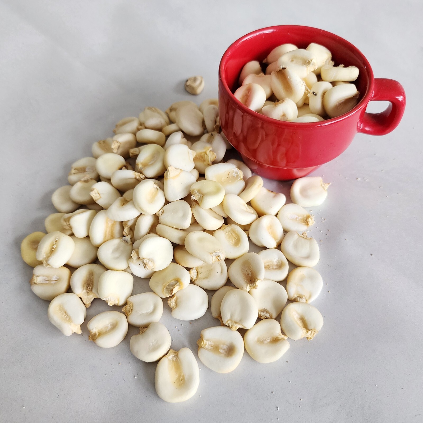 White Peruvian Hominy Corn hulled – Maiz para Pozole Blanco Mote pelado