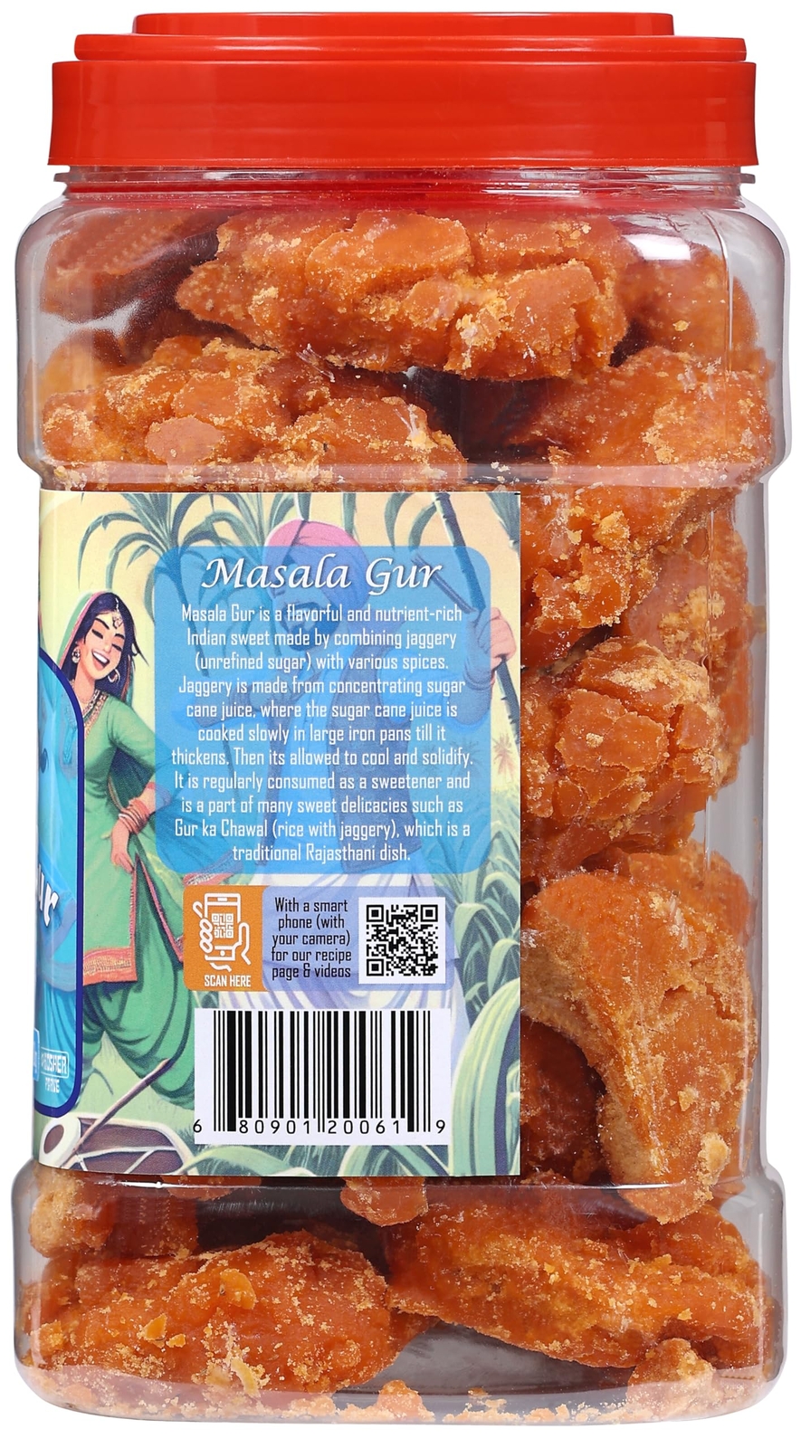 Rani Masala Gur (Jaggery) 70oz (4.4lbs) 2kg PET Jar