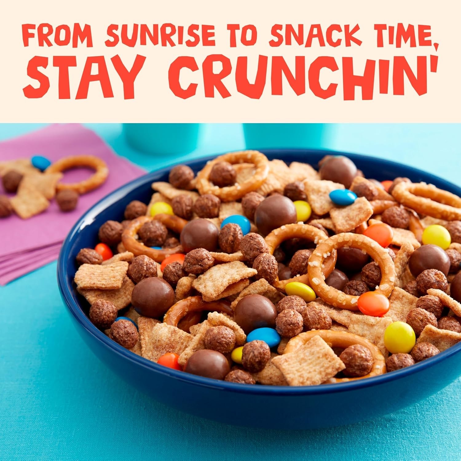 Breakfast Cereal, Crispy Cinnamon Cereal, 12 oz