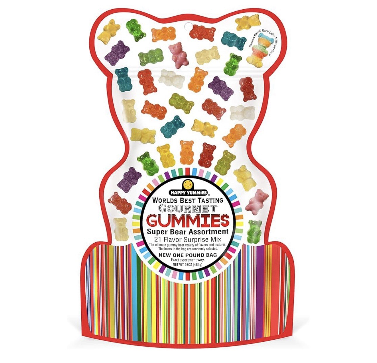 Happy Yummies Gourmet Gummies 16oz World’s Best Tasting