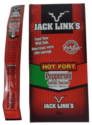 Jack Link’s Hot Pepperoni Sausage Sticks 20-22g{Imported from Canada}